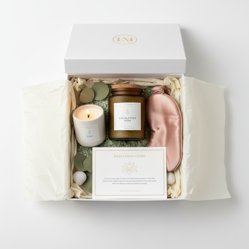 Premium Wellness Retreat Box at-home spa experience studio shot