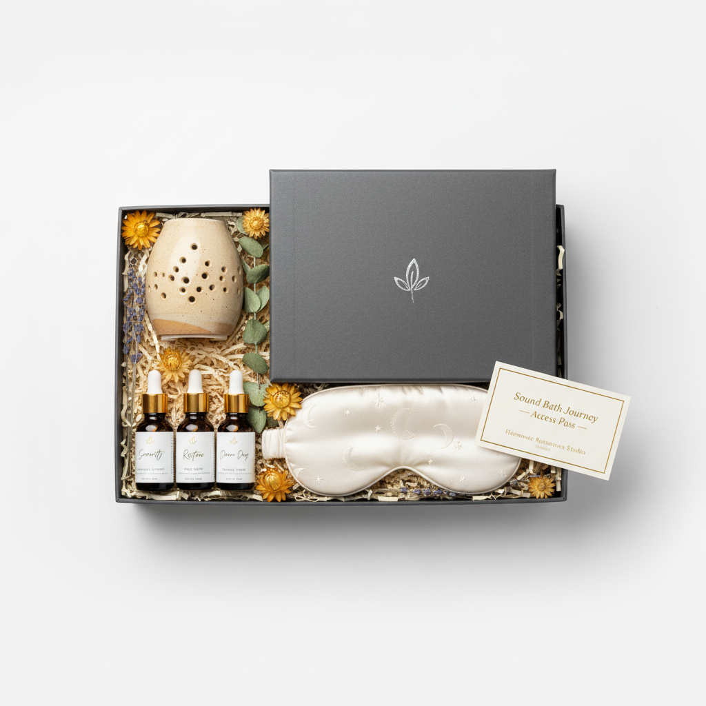 Deluxe Wellness Sanctuary Box premium at-home retreat studio shot