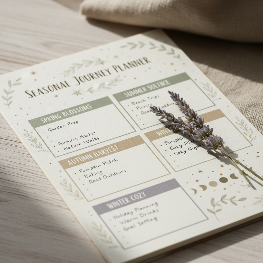 Countryside Living Printable Planner detail macro shot