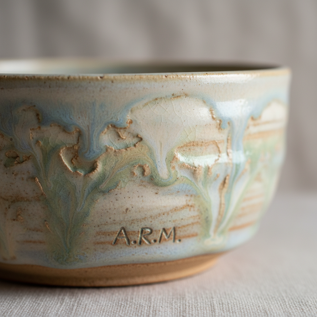 Heritage Home Decor Collection hand-glazed ceramic texture macro detail shot